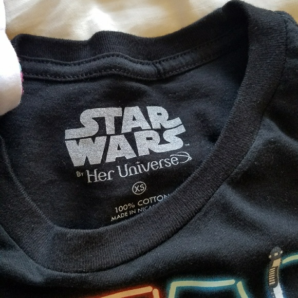 Her Universe star wars lightsaber logo tshirt - Picture 3 of 3